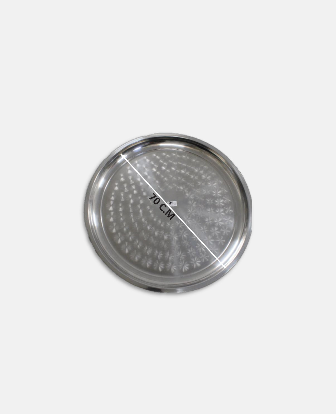 Round Stainless Steel Serving Tray - 70 CmH5-24/
